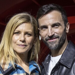 Marina Foïs et Nicolas Ghesquière - Greeting après le défilé Louis Vuitton collection prêt-à-porter Automne-Hiver lors de la fashion week à Paris, le 5 mars 2019. © Olivier Borde/Bestimage