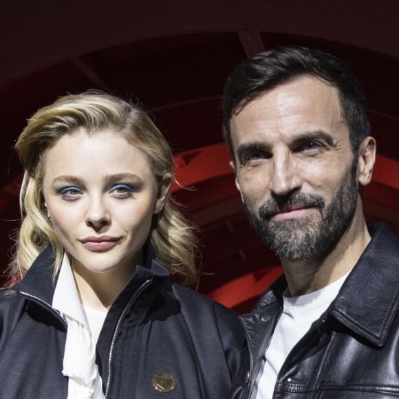 Chloë Grace Moretz et Nicolas Ghesquière - Greeting après le défilé Louis Vuitton collection prêt-à-porter Automne-Hiver lors de la fashion week à Paris, le 5 mars 2019. © Olivier Borde/Bestimage