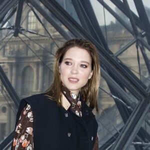 Léa Seydoux - Photocall du défilé Louis Vuitton collection prêt-à-porter Automne-Hiver lors de la fashion week à Paris, le 5 mars 2019. © Olivier Borde/Bestimage