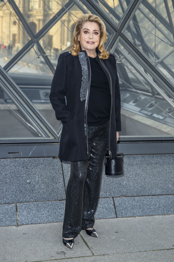 Catherine Deneuve - Photocall du défilé Louis Vuitton collection prêt-à-porter Automne-Hiver lors de la fashion week à Paris, le 5 mars 2019. © Olivier Borde/Bestimage