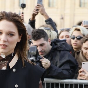 Léa Seydoux - Arrivée des people au défilé Louis Vuitton collection prêt-à-porter Automne-Hiver lors de la fashion week à Paris, le 5 mars 2019. © Veeren/CVS/Bestimage