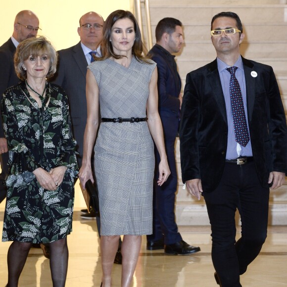 La reine Letizia d'Espagne lors de la Journée mondiale des maladies rares à Madrid le 5 mars 2019