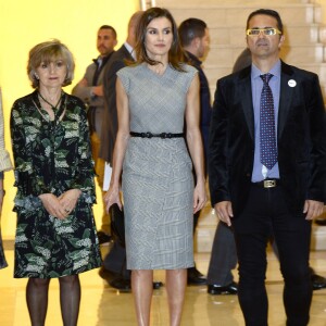 La reine Letizia d'Espagne lors de la Journée mondiale des maladies rares à Madrid le 5 mars 2019