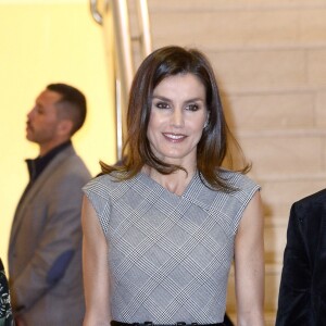 La reine Letizia d'Espagne lors de la Journée mondiale des maladies rares à Madrid le 5 mars 2019