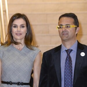 La reine Letizia d'Espagne lors de la Journée mondiale des maladies rares à Madrid le 5 mars 2019