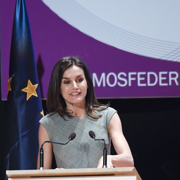 La reine Letizia d'Espagne lors de la Journée mondiale des maladies rares à Madrid le 5 mars 2019
