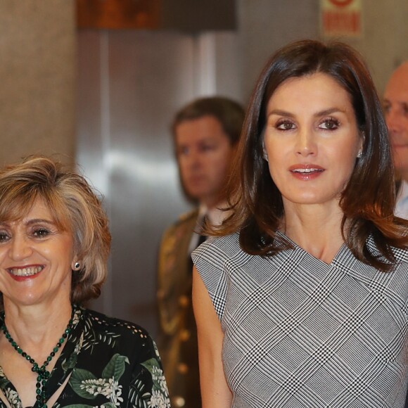 La reine Letizia d'Espagne lors de la Journée mondiale des maladies rares à Madrid le 5 mars 2019
