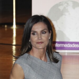 La reine Letizia d'Espagne lors de la Journée mondiale des maladies rares à Madrid le 5 mars 2019