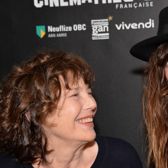 Jane Birkin et sa fille Lou Doillon - Ouverture de la rétrospective Jane Birkin à la cinémathèque française à Paris le 25 janvier 2017 . © Veeren/Bestimage