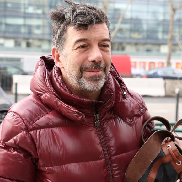 Exclusif - Stéphane Plaza - People à la sortie de la station de radio RTL à Paris le 7 mars 2019.