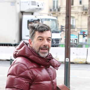 Exclusif - Stéphane Plaza - People à la sortie de la station de radio RTL à Paris le 7 mars 2019.