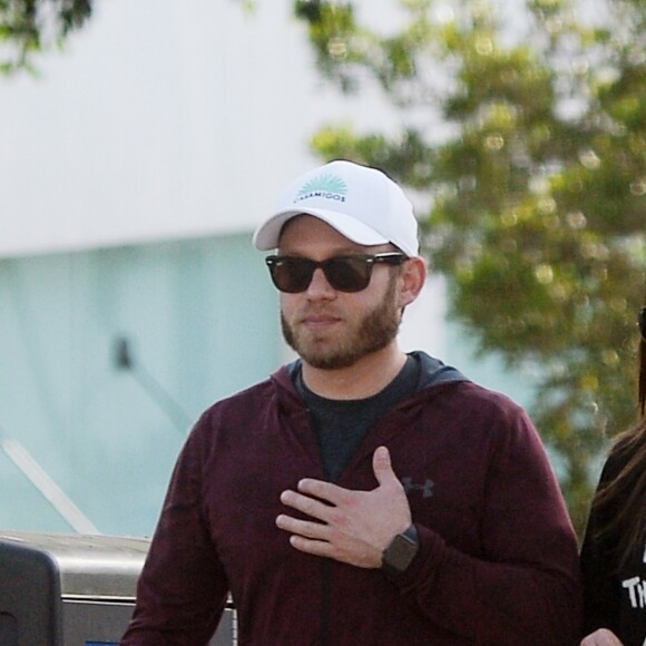 Exclusif - Lea Michele et son fiancé Zandy font du shopping à Los Angeles le 26 janvier 2019.