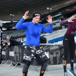 Exclusif - Laury Thilleman (Miss France 2011) et son compagnon le chef cuisinier Juan Arbelaez - Célébrités participent à la Spartan Race au Stade de France à Saint-Denis le 9 mars 2019. © Giancarlo Gorassini/Bestimage