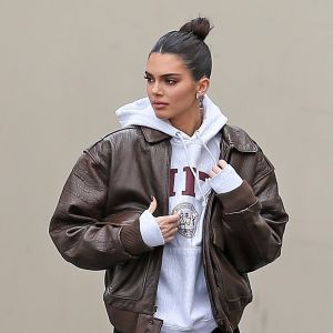 Kendall Jenner à la sortie d'un studio d'enregistrement à Calabasas, le 7 mars 2019