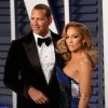 Alex Rodriguez et sa compagne Jennifer Lopez - Soirée Vanity Fair Oscar Party à Los Angeles. Le 24 février 2019.
