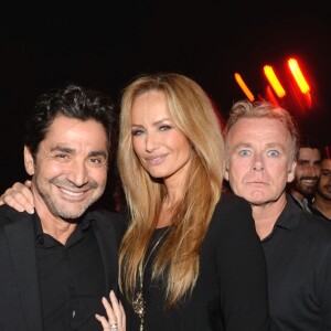 Exclusif - Adriana Karembeu avec son mari Aram Ohanian et Franck Dubosc au cocktail "Aftershow" dans le cadre du festival Marrakech du Rire 2016. Marrakech, le 3 juin 2016. © Bellak Rachid/Bestimage