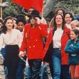 Michael Jackson et Lisa Marie Presley à Neverland en 1995.