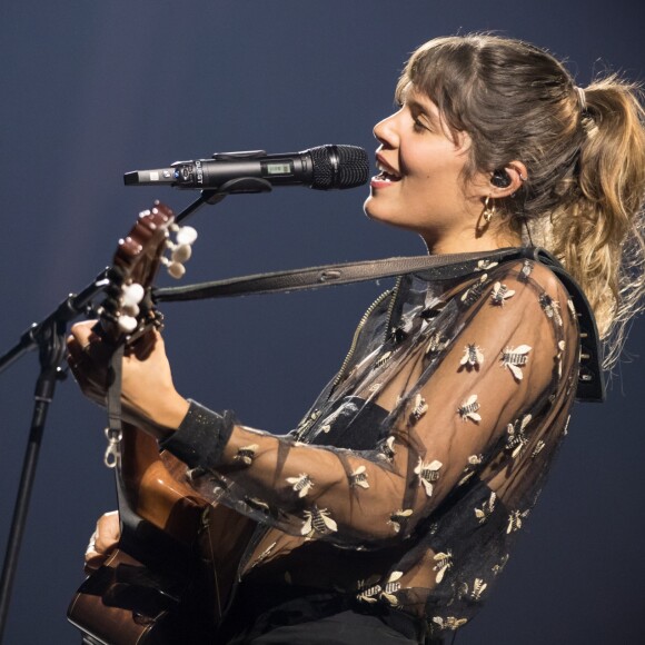 Exclusif - Vanille, fille de Julien Clerc, en première partie de Marc Lavoine en concert à la Seine Musicale à Paris. Le 18 octobre 2018 © Cyril Moreau / Bestimage