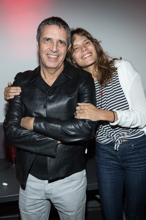 Exclusif -Julien Clerc et sa fille Vanille - Julien Clerc en concert à la Salle Pleyel pour "La Tournée des 50 ans" à Paris le 18 mars 2018 © Cyril Moreau