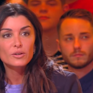 Jenifer s'explique sur les larmes dans "The Voice" (TF1) sur le plateau de Cyril Hanouna dans "Touche pas à mon psote" (C8) lundi 18 mars 2019.