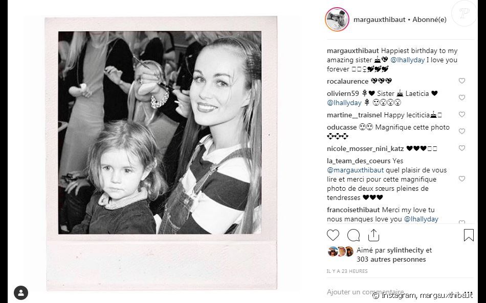 Margaux Thibaut Souhaite Un Joyeux Anniversaire A Sa Demi Soeur Laeticia Hallyday A L Occasion De Ses 44 Ans Instagram Le 18 Mars 19 Purepeople