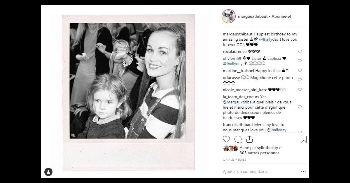 Laeticia Hallyday Son Anniversaire Sa Soeur Margaux Partage Une Photo Vintage Purepeople