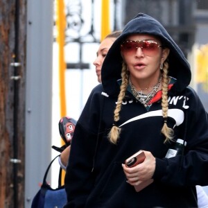 Exclusif - Madonna à la sortie de son cours de spinning à West Hollywood, le 26 février 2019.