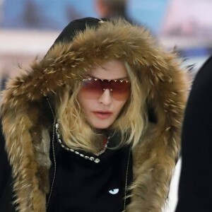 Exclusif - Madonna arrive à l'aéroport de New York, le 1er février 2019.