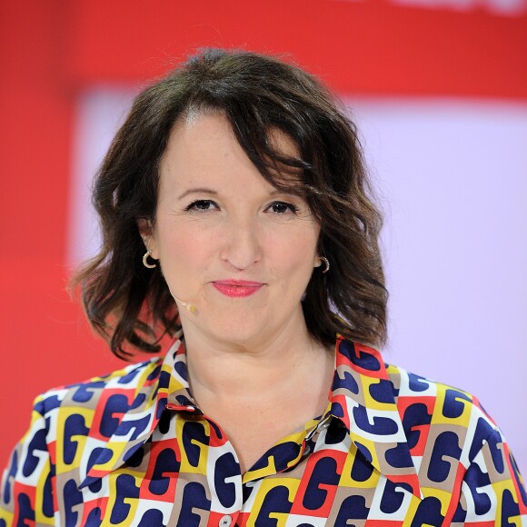 Exclusif - Anne Roumanoff - Enregistrement de l'émission "Vivement Dimanche prochain", présentée par M.Drucker et diffusée le 24 mars sur France 2. Le 18 mars 2019 © Guillaume Gaffiot / Bestimage