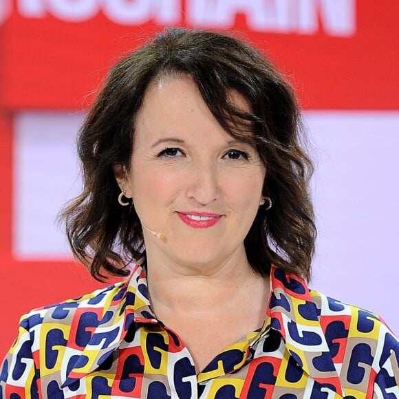 Exclusif - Anne Roumanoff - Enregistrement de l'émission "Vivement Dimanche prochain", présentée par M.Drucker et diffusée le 24 mars sur France 2. Le 18 mars 2019 © Guillaume Gaffiot / Bestimage