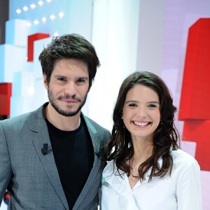 Exclusif - François Civil et Joséphine Japy - Enregistrement de l'émission "Vivement Dimanche prochain", présentée par M.Drucker et diffusée le 24 mars sur France 2. Le 18 mars 2019 © Guillaume Gaffiot / Bestimage