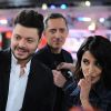 Exclusif - Kev Adams, Leïla Bekhti et Gad Elmaleh - Enregistrement de l'émission "Vivement Dimanche", présentée par M.Drucker et diffusée le 24 mars sur France 2. Le 18 mars 2019 © Guillaume Gaffiot / Bestimage