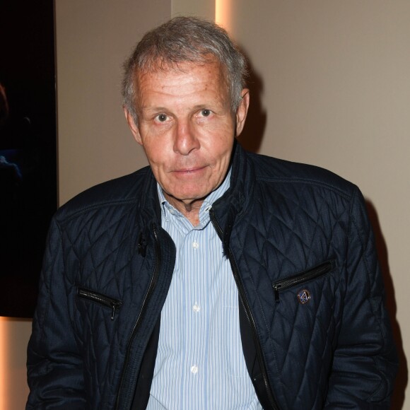 Exclusif - Patrick Poivre d'Arvor (PPDA) lors de la soirée "Les mondes de Ridley Scott", avec la projection de la publicité pour le cognac Hennessy X.O, du film Thelma et Louise, suivi d'un cocktail dînatoire, à la salle de projection Elysées Biarritz à Paris, France, le 14 mars 2019. © Coadic Guirec/Bestimage