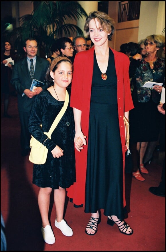 Agnès Soral et sa fille Laetitia au gala de l'espoir en 1998