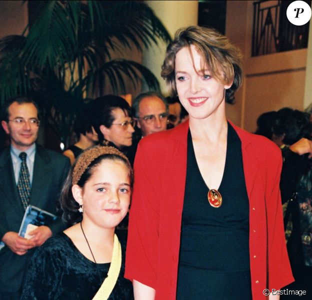 Agnès Soral et sa fille Laetitia au gala de l'espoir en 1998