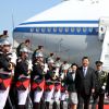 Le président chinois Xi Jinping et sa femme Peng Liyuan ont atterri à l'aéroport de Nice vers midi le 24 mars 2019 dans le cadre de leur mini-tournée en Europe. © Sebastien Botella / Nice Matin / Bestimage