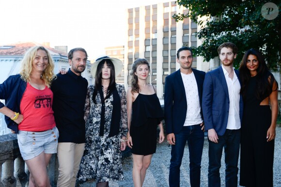 Corinne Masiero, Louis-Julien Petit, Isabelle Adjani, Sarah Suco, guest, Pablo Pauly et guest - Photocall lors du 3ème jour du 9ème Festival du Film Francophone d'Angoulême. Le 25 août 2016 © Coadic Guirec / Bestimage