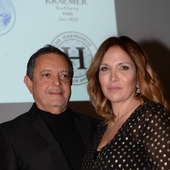 Edouard Nahum, Hélène Ségara - Dîner de la 42ème édition du Prix The Best au cercle de l'union interaliée à Paris le 25 janvier 2019. © Rachid Bellak/Bestimage