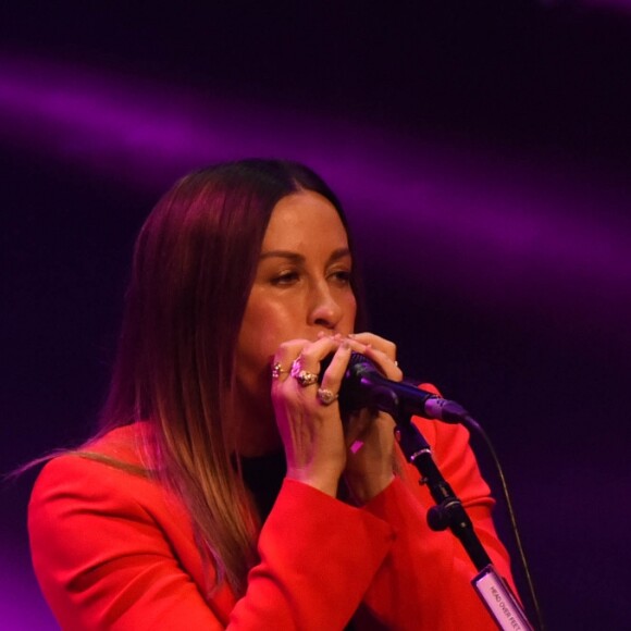 Alanis Morissette en concert à l'ICC (International Convention Center) à Sydney, le 24 janvier 2018.