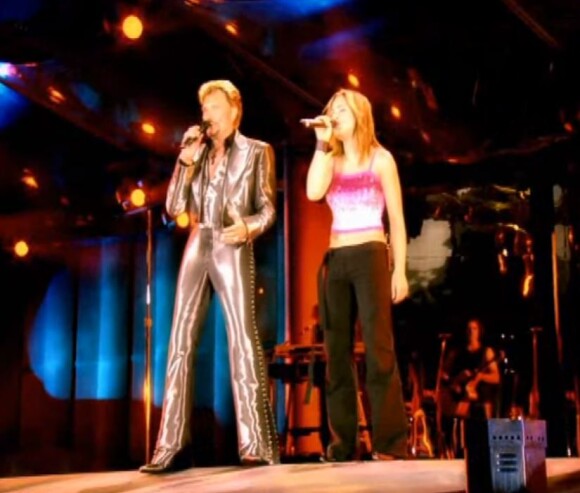 Natasha St-Pier et Johnny Hallyday avaient partagé un duo au Parc des Princes, en 2003.