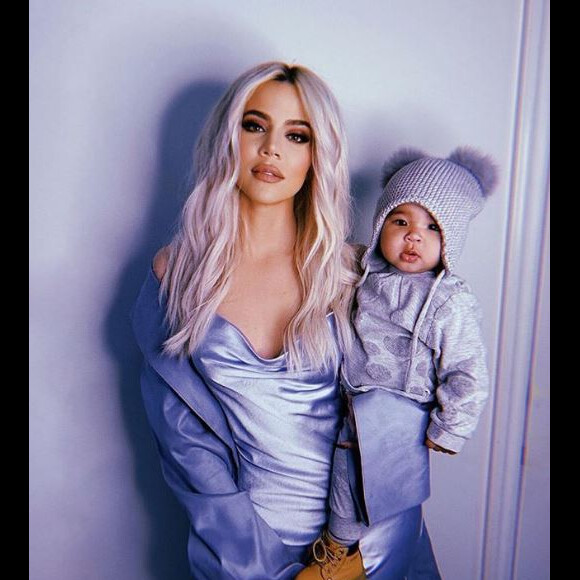 Khloé Kardashian pose avec sa fille True sur Instagram, le 7 janvier 2019.