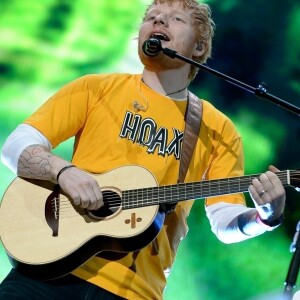 Ed Sheeran en concert à l'Allianz Parque à Sao Paulo, le 13 février 2019.
