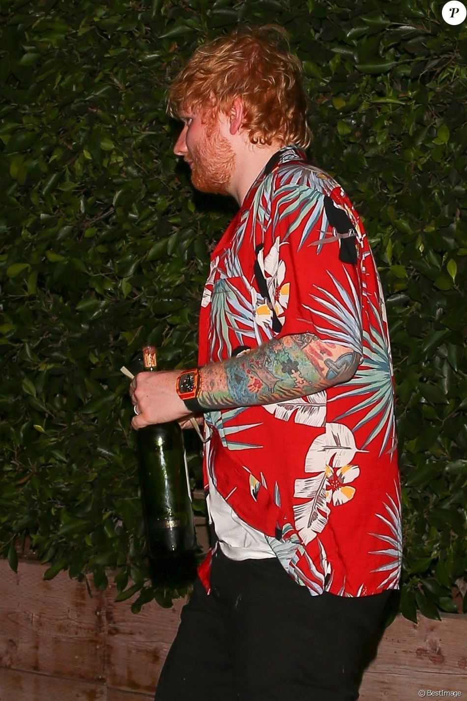 Exclusif - Les jeunes mariés Ed Sheeran et sa femme Cherry Seaborn sont