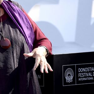 Agnès Varda au photocall du prix Donostia lors du 65ème Festival du Film de San Sebastian. Le 24 septembre 2017 © Future-Image / Zuma Press / Bestimage
