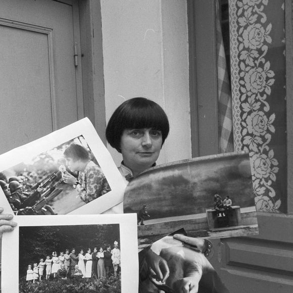 Rendez-vous avec Agnès Varda à Paris, pour une émission "Une minute pour une image". Le 23 juin 1983 © Michel Ristroph via Bestimage