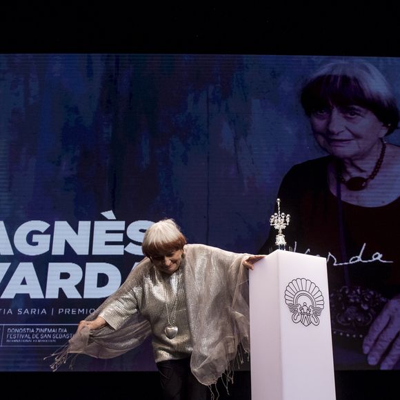 Agnès Varda reçoit le prix Donostia lors du 65ème Festival du Film de San Sebastian. Le 24 septembre 2017