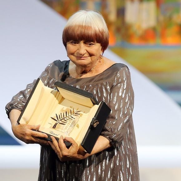 Agnès Varda (Palme d'honneur) - Cérémonie de clôture du 68ème Festival International du film de Cannes, le 24 mai 2015.