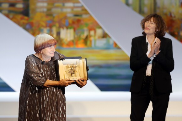 Jane Birkin, Agnès Varda (Palme d'honneur) - Cérémonie de clôture du 68ème Festival International du film de Cannes, le 24 mai 2015.