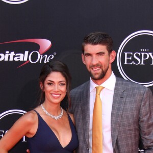 Michael Phelps et sa femme Nicole Johnson à la soirée des "ESPYS Awards" au Microsoft Theatre à Los Angeles, le 12 juillet 2017. © AdMedia via Zuma Press/Bestimage