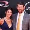 Michael Phelps et sa femme Nicole Johnson à la soirée des "ESPYS Awards" au Microsoft Theatre à Los Angeles, le 12 juillet 2017. © AdMedia via Zuma Press/Bestimage